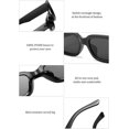 thumbnail image 3 of Rectangle Sunglasses For Women Retro Fashion Sunglasses Uv 400 Protection Square Frame Eyewear, 3 of 4