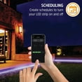 thumbnail image 2 of Energizer Connect EOS2-1002-RGB 16.5-Ft. Smart Wi-Fi Indoor/Outdoor White/Multicolor LED Light Strip, 2 of 7