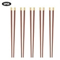 thumbnail image 2 of Chopstick, Pure Hand-craft Tableware, Non-slip For Home Use 5 Pair Red Sandal Wood Chopsticks, 2 of 8