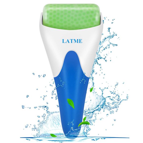 Rodillo de hielo LATME para rostro y ojos, alivio del dolor (verde)