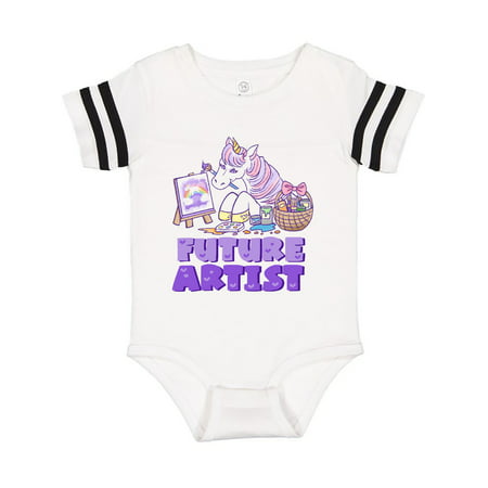 

Inktastic Future Artist Colorful Painting Unicorn Gift Baby Boy or Baby Girl Bodysuit
