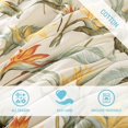 thumbnail image 3 of Tommy Bahama - Juego de edred&oacute;n Reversible de algod&oacute;n con Fundas a Juego y Falda de Cama, decoraci&oacute;n del hogar para Todas Las Estaciones (Birds of Paradise Blanco/Verd, 3 of 7