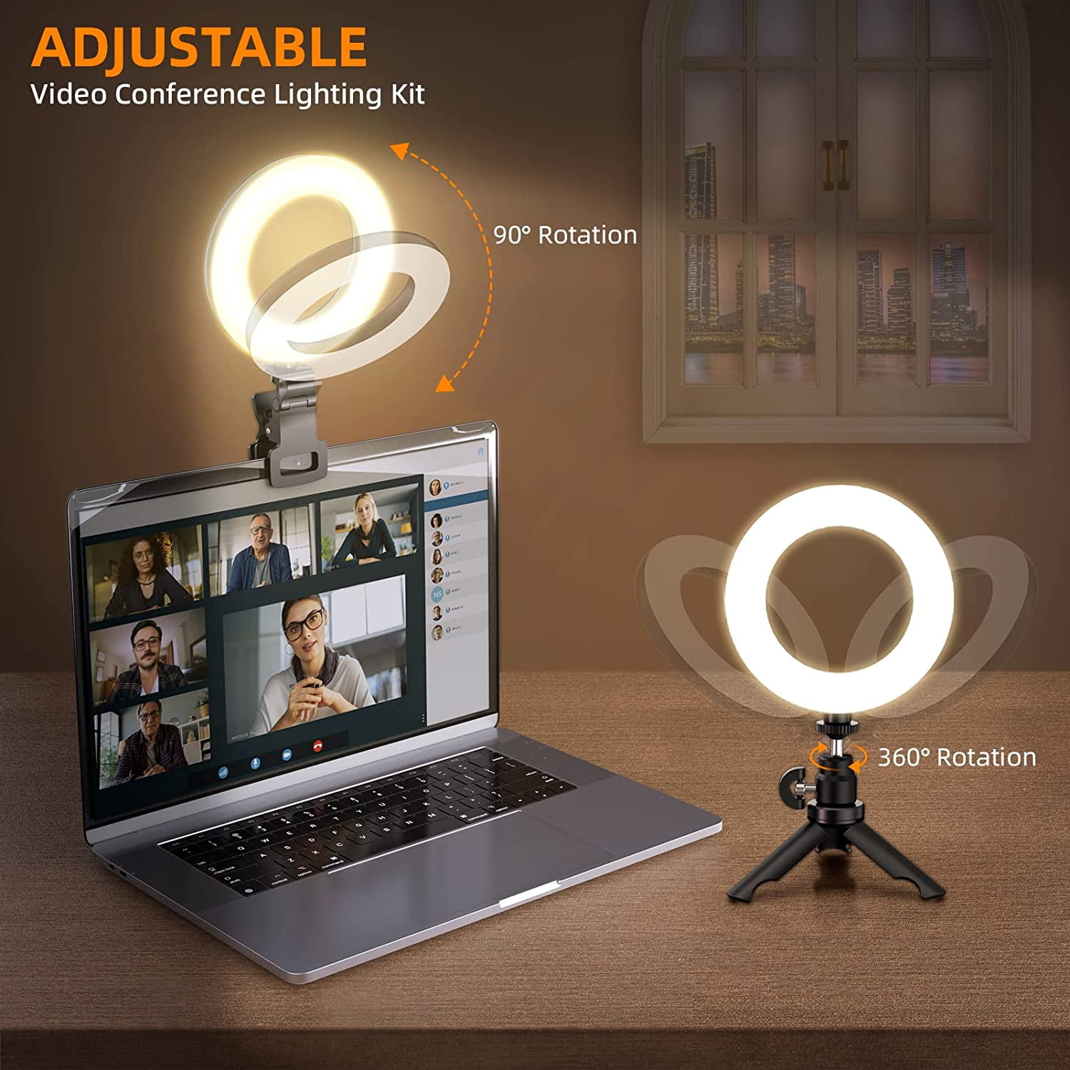 Ring Light for Computer Video Conference Lighting Laptop Ring
