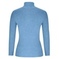 thumbnail image 5 of Lindreshi Womens Sweaters Clearance Women's Turtleneck Pullover Sweater Solid Color Base Top, 5 of 6