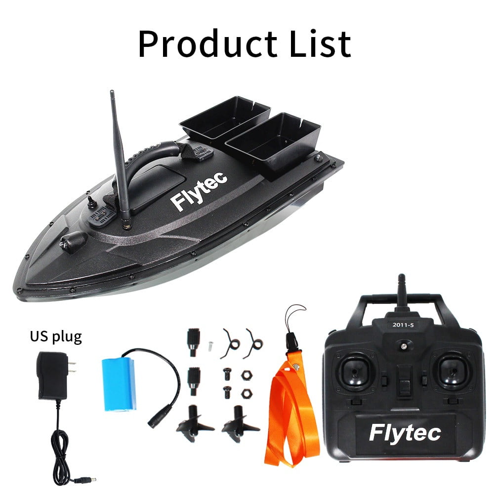 2.4G RC Fishing Bait Boat 500m 5.4km/h Fish Finder 1.5kg Loading Double motor US 