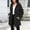 Black, variant on Womens Fleece Jackets, Long Sleeve Lightweight Warm Mid-length Winter Outerwear with Pockets Purple Size S