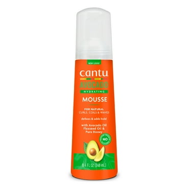 Cantu Sulfate-Free Hydrating Styling Mousse with Avocado Oil, 8.4 fl oz