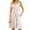 White, variant on IROINNID Women's Sundress Summer Fashion Casual Suspender Flower Pattern Mini Dress With Pockets Prints Drop Waist Dress
