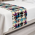 thumbnail image 2 of Art Bed Runner, Abstract Awakening Modernized Classic Houndstooth in Colorful Design Art Illustration, Decorative Accent Bedding Scarf for Hotels Homes and Guestrooms, Queen, Multicolor, by Ambesonne, 2 of 2