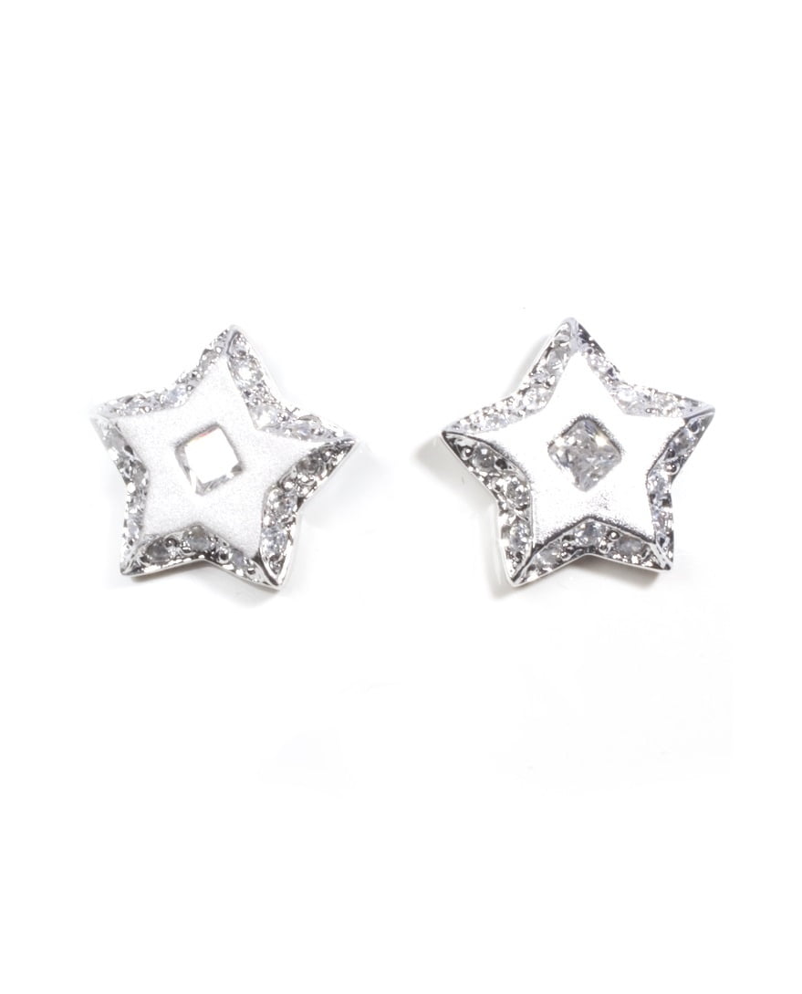 Cubic Zirconia Fashion Earrings Sterling Silver
