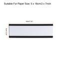thumbnail image 2 of 2x7inch Aluminum Name Plate Holder, 2Pcs with White Blank Engraved Name Plate Black, 2 of 6