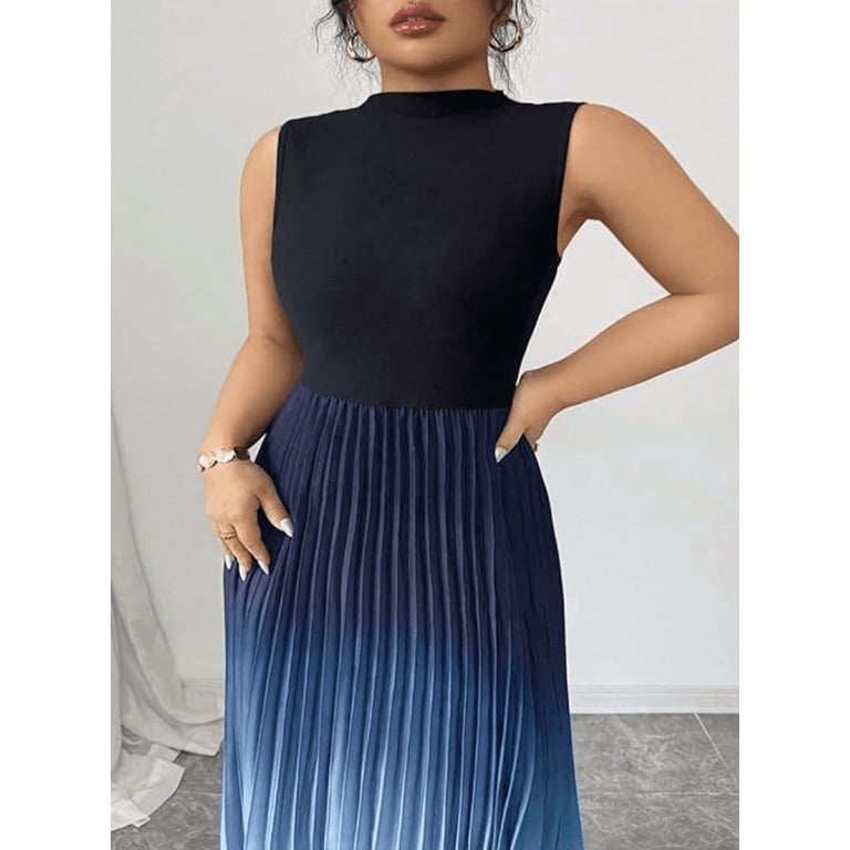 ombre dresses for women Sequin Sleeveless A-line Gown by Tiffany Designs 16941 6 / Black/Rose Gold Boned and Fully Lined Ombre Dress - Macy's