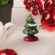 thumbnail image 3 of Set de adornos navideños de resina - Pastel en miniatura, caja de regalo, decoración de árbol y corona - Decoraciones navideñas de 4 piezas para la mesa navideña, 3 of 7