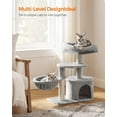thumbnail image 2 of FEANDREA Cat Tree, Small Cat Tower, Cat Condo, Kitten Activity Center with Scratching Post, 2 of 7