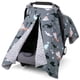 thumbnail image 1 of Rquite Funda para asiento de coche para bebé, Fundas para asiento de coche para bebé niño, Funda para asiento de coche infantil Minky de invierno, Toldo para asiento de coche con apertura Peekaboo, Po, 1 of 5
