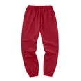 thumbnail image 3 of Men's Tracksuit 2 Piece Set Hoodie Sweatsuits Athletic Jogging Suits Casual Sports Outfits Red L, 3 of 4