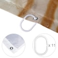 thumbnail image 4 of Marble Waterproof Printed Bathroom Curtain Set with Hooks for Bathroom Decoration, 4 of 6