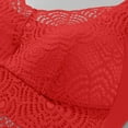 thumbnail image 5 of Zen Chic Bras for Older Women Posture Correcting Wireless Seamless Senior Bra Plus Size Mesh Full Coverage Bralette Red 34, 5 of 6