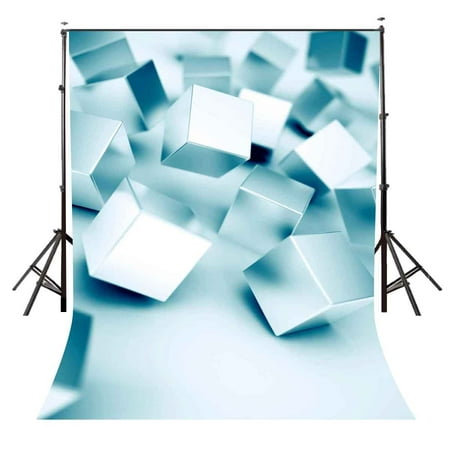 Image of 5x7ft 3D Cube Fall Backdrop Magic Amazing Scenery Photography Background for Photo Video Studio