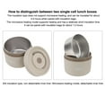 thumbnail image 4 of Bento Box, 550ml Stainless Steel Insulated Lunch Box Stackable Lunch Container Portable 2 Tier Round Bento Lunch Box Leakproof Thermal Food Container For Adult, 4 of 8