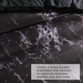 thumbnail image 2 of Matsuzay Juego de cama de 3 uds., edredón de 3 uds., funda de almohada de Marbling, juego de fundas de almohada para habitación de invitados, Juegos de cama Negro 200x230cm, 2 of 6