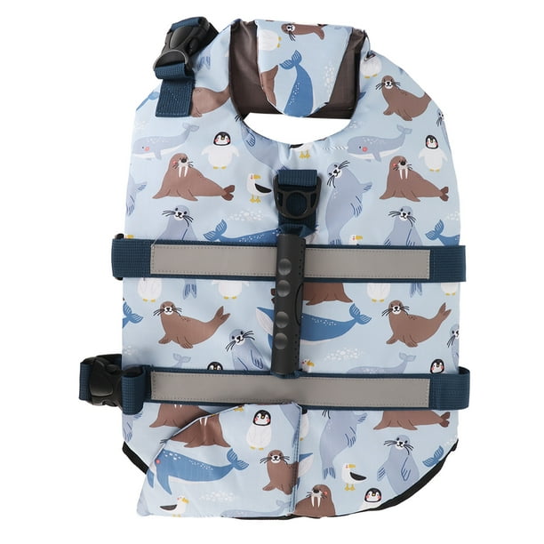 Chaqueta flotante para mascotas, chaleco salvavidas para perros, chaleco salvavidas reflectante para perros, chaleco salvavidas reflectante confiable y duradero Jadeshay A