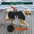 thumbnail image 5 of Kuoser Dog Coat Reflective Windproof Dog Outdoor Jacket for Cold Weather, Black, L, 5 of 7