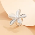 thumbnail image 5 of Instagram Cool Wind Irregular Anillo de apertura de la gota de agua Moda Textura Flor Perla Anillo, 5 of 5