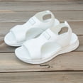 thumbnail image 5 of Dakaela Womens Orthopedic Sandals Ladies Recovery Sport Slip on Walking Shoes Comfortable Arch Support Summer Beach Casual Sandal for Plantar Fasciitis White 7, 5 of 7