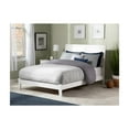 thumbnail image 2 of Low Profile Platform Bed with USB Charger - White Hardwood Frame, 2 of 6