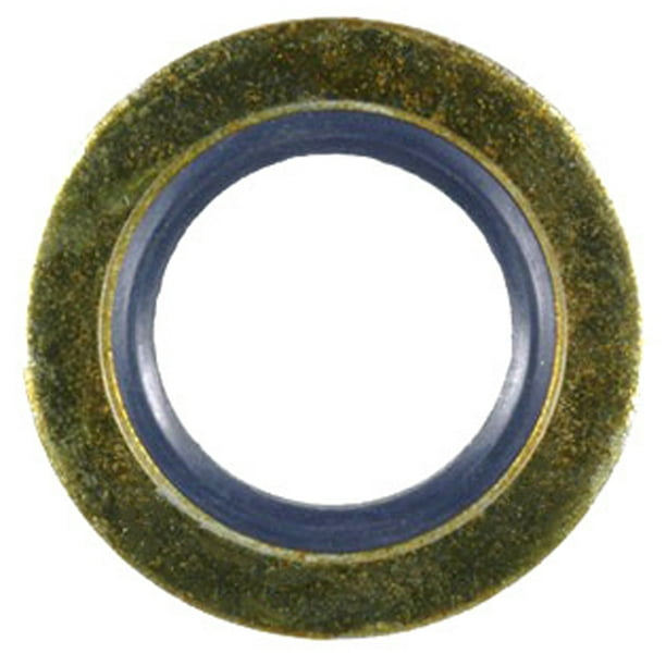 Oil Drain Plug Gasket 14mm I.D. Zinc&Yellw Compatible with Ford