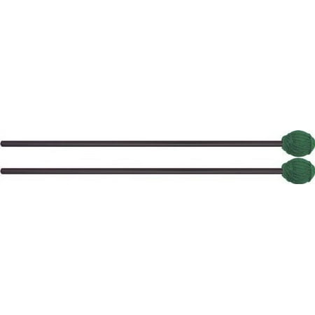Balter Mallets Ensemble Series Black Birch Marimba Mallets 12 Green Yarn Medium Hard