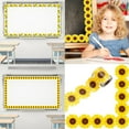 thumbnail image 2 of 10m Sunflowers Classroom Borders Back-to-School Bulletin Board Trim Decorations Flowers Bulletin Board Borders, 2 of 21