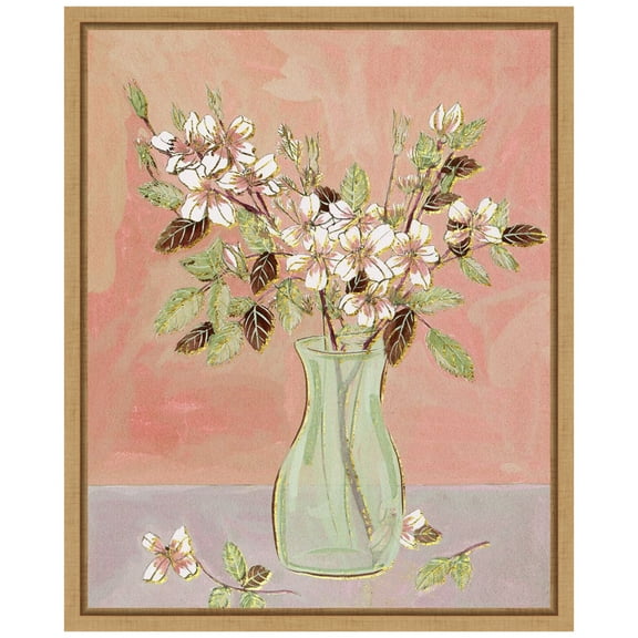 Amanti Art Here Comes the Bloom II Framed Canvas Wall Art Print
