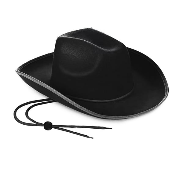 Audhol Cowboy Hat Western Cowboy Hat White Wraparound Hat Black Cowboy Hat Womens Western Hat Black A