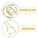 thumbnail image 4 of 30 clips de papel con forma de guitarra, clips metálicos únicos para marcapáginas, clips de papelería, mini clips dorados para separadores de libros y marcadores de página, 4 of 7