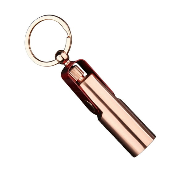Waterproof 10000 Times Matches, Multi-Function Kerosene Lighter, Durable Metal Construction, Outdoor Portable Keychain Design, Ideal for Campers and Outdoor Enthusiasts