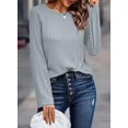 thumbnail image 2 of Camisa de manga larga Dokotoo Spring Business Casual para mujer, talla grande, 2 of 6
