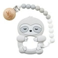 thumbnail image 1 of Glitter & Spice Silicone Teether - Sloth, 1 of 1