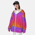 thumbnail image 3 of Kdxio Holiday Shiny Print Women Men Sun Protection UPF 50+ Jackets Zip Up Long Sleeve Hoodie Hiking Lightweight with Pockets, 3 of 7
