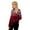 Red, variant on Musuos Women's Christmas Snowflake Knitted Sweater Long Sleeve High-neck Print Christmas Pullover Knitwear