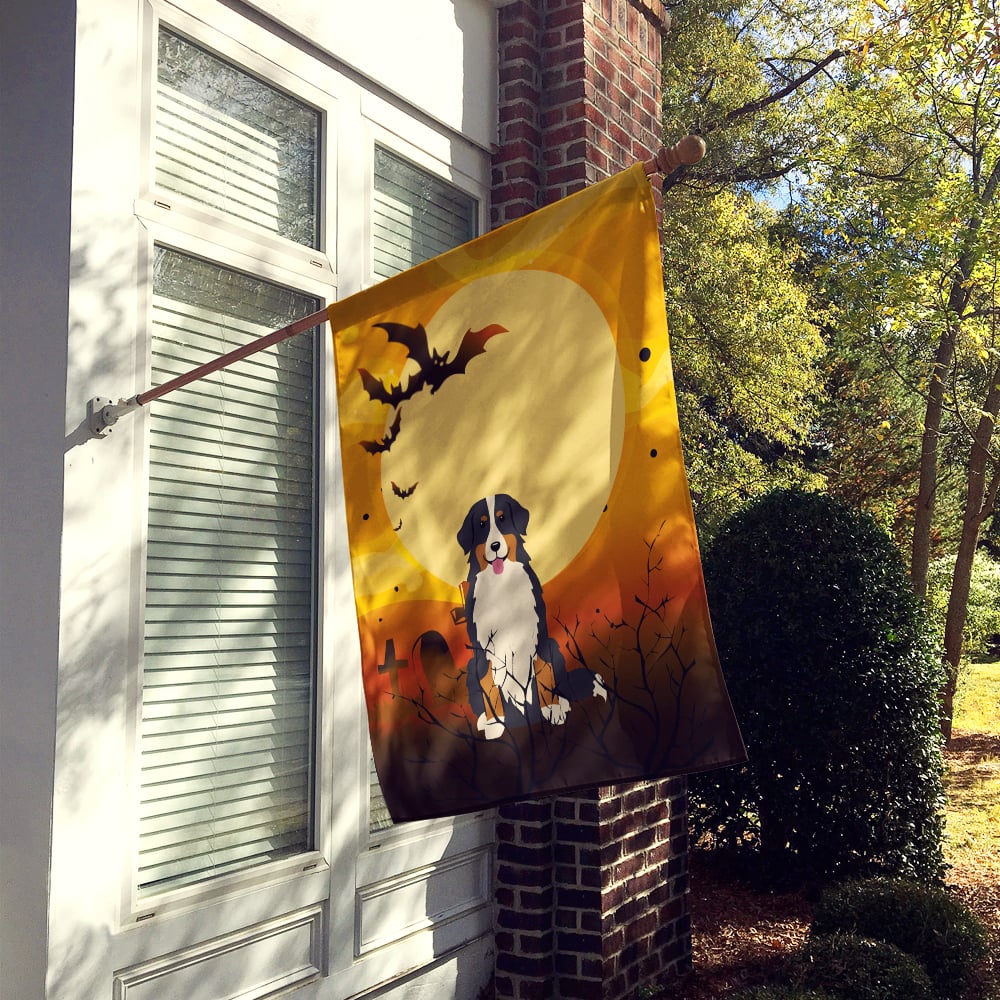 Caroline's Treasures BB4302CHF Halloween Bernese Mountain Dog Flag Canvas House Size , Large, multicolor