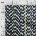 thumbnail image 1 of oneOone Cotton Cambric Fabric Stripe & Chevron Ikat Print Sewing Fabric BTY 56 Inch Wide, 1 of 4