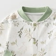thumbnail image 7 of Karoyedx Newborn Winter Clothes Girl Baby Girl Boy Clothes Long Sleeve Romper One Piece Jumpsuit First Birthday Outfit Spring Fall Winter Green Size,0-3 Months, 7 of 7