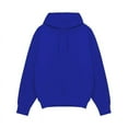 thumbnail image 4 of Zimjoy Men's Fleece Hoodie Basic Casual Loose Hooded Fleece Sweatshirt with Pocket Long Sleeve Drawstring Cozy Pullover Sweatshirts, Royal Blue S, 4 of 5