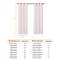 thumbnail image 7 of Pink Botanical Blackout Curtains Light Blocking Print Window Curtains, Modern Farmhouse Striped Thermal Insulated Window Drapes for Living Room Kitchen Cafe (2 Panels, 104"W x 63"L), 7 of 7