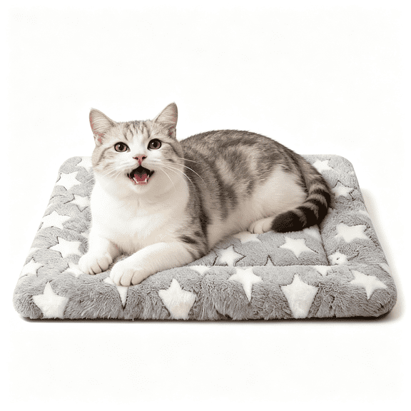 LQSEO Dog Bed Mat, Reversible Crate Pad & Cute Dog Bed - Machine Washable Kennel Mat with Ultra Soft for Small Dogs & Cats Cat Beds