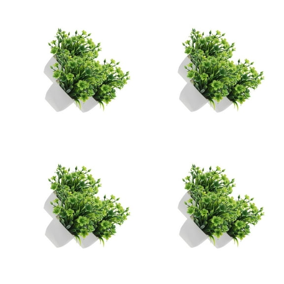12 pcs   Realistic Potted Plants Home and Office Decor Small Fake Plants Shelf Decor Artificial Greenery for Coffee Table Bedroom Dresser and Kitchen Cabinet