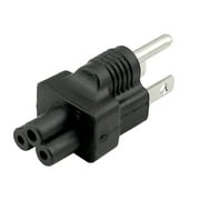 IEC C5 to USA NEMA 5-15P Plug Adapter