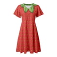thumbnail image 6 of YAYUBA Summer Dresses for Women Fun Fruit Outfit 2026 Short Sleeve Casual Floral Tiered Swing Vacation Mini Dress, 6 of 6